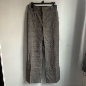NWT GAP Plaid Easy Trouser Size 6